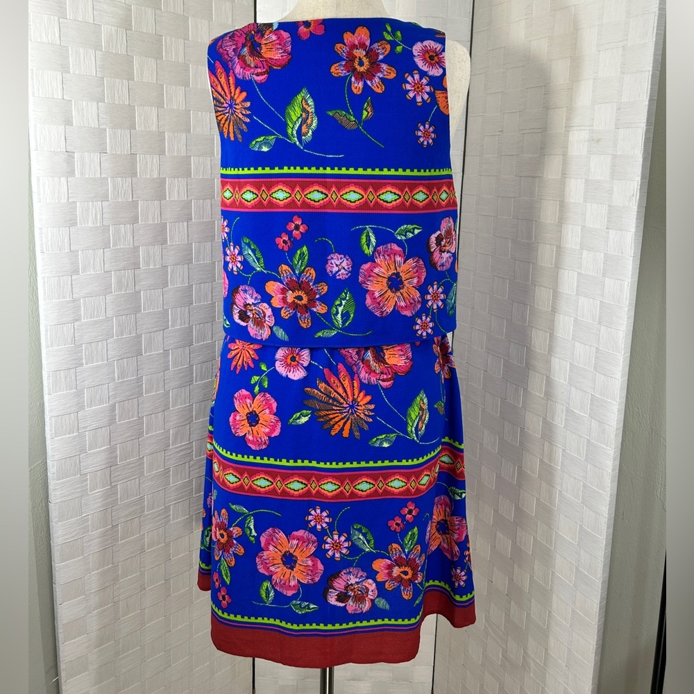 Rabbit Rabbit Rabbit Blue and Red Floral Dress - Picture 4 of 9